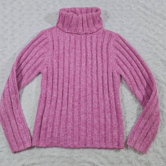 Y2K Aeropostale 2000s Womens size medium pink Shimmer turtleneck barbiecore - Picture 1 of 5